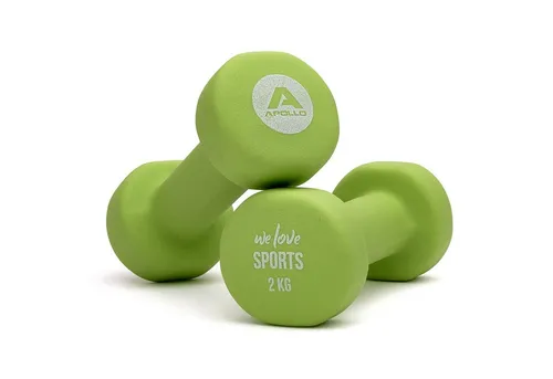 Apollo Hantel-Set Hantel 2er Set Kurzhantel Fitness Hanteln 2 kg bis 10 kg, (2er Set), Rutschfest und robust, für ein effektives Training!