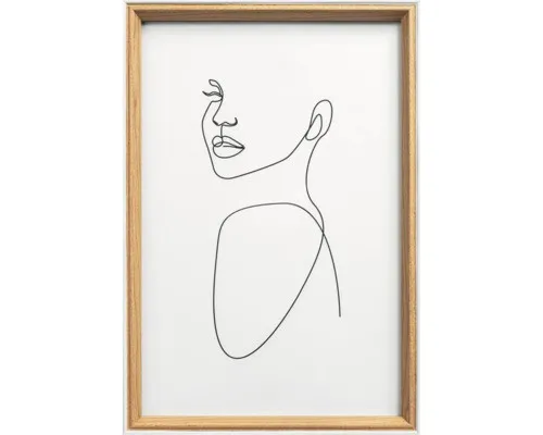 Bilderrahmen Holz Silhouette buche 20x30 cm