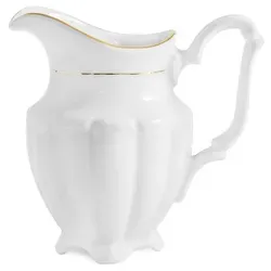 Konsimo® Milchkännchen aus Keramik mit Goldakzenten