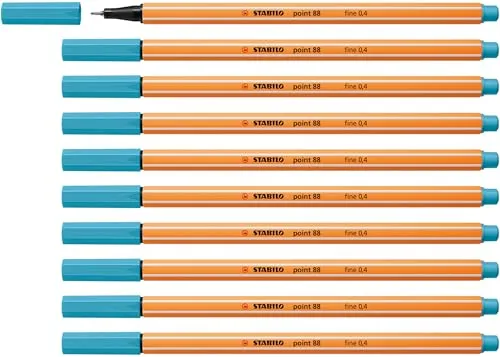 STABILO - Fineliner - point 88-10er Pack - azurblau
