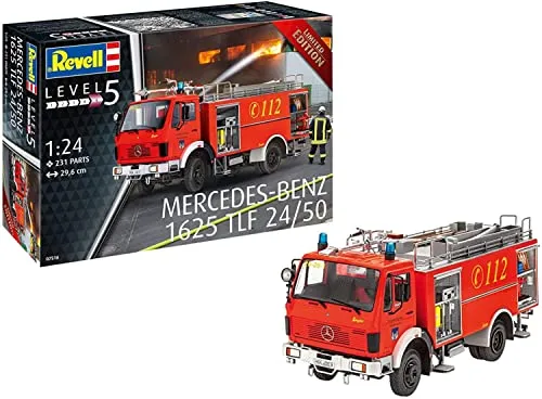 Revell 07516 Mercedes-Benz 1625 TLF 24/50 Modellbausatz im Maßstab 1:24