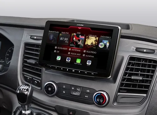 Alpine INE-F904TRA Digital Media Receiver - GPS-Navigationssystem mit Alpenflüssen, ideal für präzise Navigation und Unterhaltung auf Reisen.