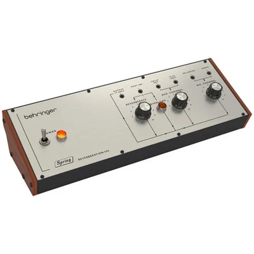 Behringer Spring Reverberation 646 - Analoger Federhall für kreative Klanggestaltung; mit Reglern für Effekt-Pegel und Mikrofonvorverstärkung; vielseitig einsetzbar als Eurorack Modul.