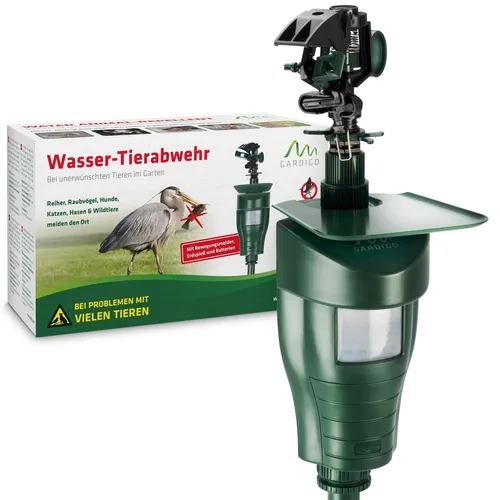 GARDIGO® Wasserstrahl Tiervertreiber – Effektive Vogel- und Katzenabwehr für den Garten