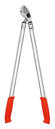 LÖWE Amboss-Astschere 80cm - Gebogene Klinge - Gartenschere mit Amboss-Technik, ideal für enge Verästelungen und harten Holzschnitt. Besonders leicht und robust, mit antihaftbeschichteter Klinge für müheloses Arbeiten.