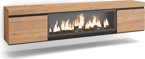 Produktbild SKRAUT HOME Wohnzimmer-TV-Schrank mit XXL-Elektrokamin