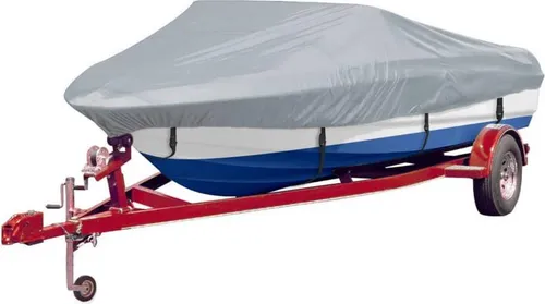 vidaXL Bootspersenninge 2er Set - Grau für Boote 488-564 cm - Hochwertige Bootsabdeckung aus reißfestem, schimmelresistentem Polyester, ideal für die Lagerung und den Schutz Ihres Bootes. Inklusive praktischer Aufbewahrungstasche.