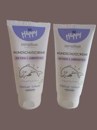 ml bella baby Happy Sensitive Wundschutzcreme 75ml , Vegan, Parfümfrei 2 x 75