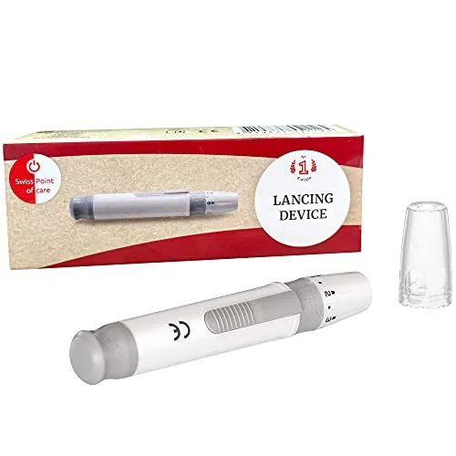 Swiss Point Of Care Stechhilfe | Sichere und schnelle Anwendung | kompatibel mit den Lanzetten von Swiss Point Of Care und On Call