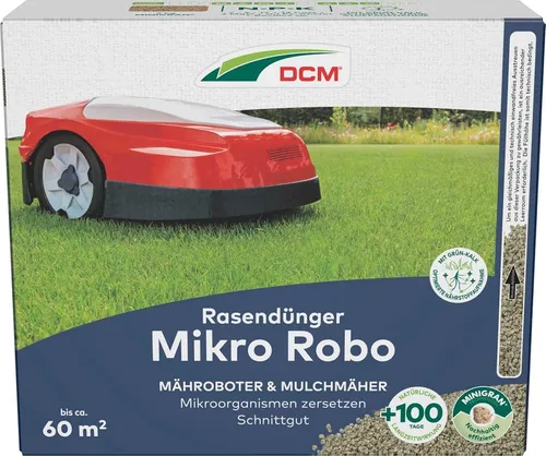 Cuxin DCM Mikro Robo Rasendünger 3 kg - Organisch-mineralischer Dünger für eine optimale Rasenpflege, ideal für Mähroboter und Mulchmäher. Fördert die Nährstoffaufnahme und sorgt für einen dichten, grünen Rasen mit Langzeitwirkung.