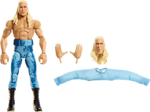 Mattel WWE Elite Actionfigur Elton Prince, Serie #110 - Sportfan Spielzeugfiguren mit 25 Gelenkpunkten für dynamische Posen und lebensechte TrueFX-Technologie für detailgetreue Gesichter. Ideal zum Spielen und Ausstellen!