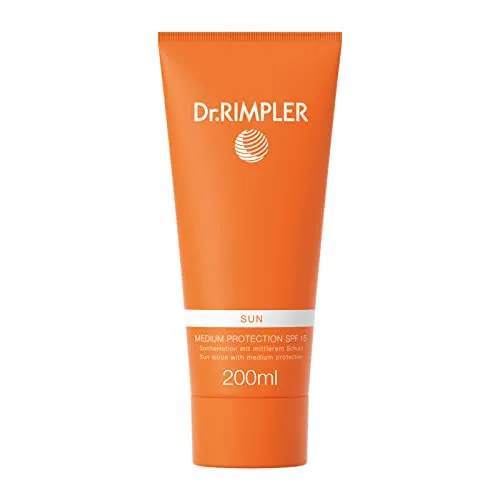 Dr. Rimpler Sonnencreme LSF 15 für Gesicht und Hals - Sonnenschutzmittel mit pflegendem Aloe Vera für optimale UV-A und UV-B Abwehr. Wasser- und schweißbeständig, ideal für empfindliche Haut und sonnige Aktivitäten.