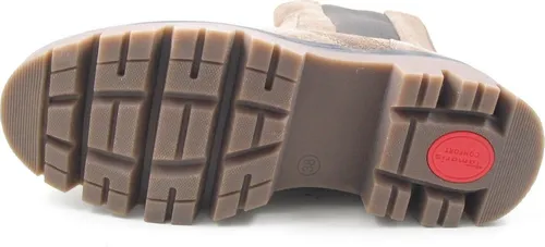Tamaris COMFORT Damen Chelsea Boots aus Leder Plateau, Grau (Hellbraun), 39 EU - Wanderschuhe mit herausnehmbarem Fußbett für individuelle Anpassung, ideal für stilvolle Spaziergänge und komfortable Abenteuer.