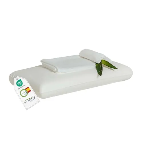 MOMMY CONFORT Viskoelastisches Kissen, 90 cm, kompakter Kern mit Innenbezug + waschbarer Bezug mit Reißverschluss, Memory Foam, anpassbar, wärmeregulierend, weich und ergonomisch