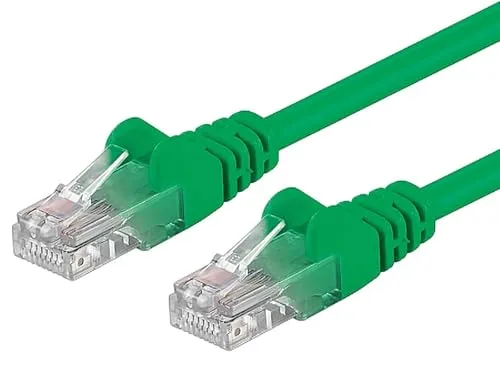 PremiumCord Netzwerkkabel, Ethernet, LAN & Patch Kabel Cat6, UTP, Schnell flexibel & Robust RJ45 Kabel 1Gbit/S, AWG 26/7, Kupferkabel 100% Cu, Grün, 1m