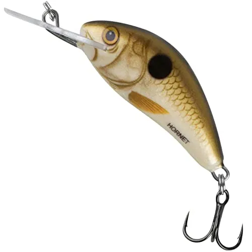 Salmo Hornet Wobbler Miniwobbler D, Salmo Farben:Pearl Shad, Länge/Gewicht/Laufverhalten/Tauchtiefe:3.5cm / 2.6g / sinkend / 1.0m-2.6m