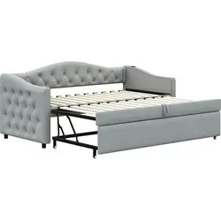 Multifunktionales Polsterbett Schlafsofa mit USB-Anschluss von Xdovet