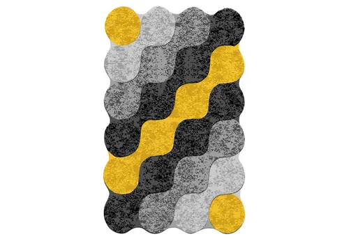 Wetterfester Teppich 100% Polyester, 100 x 200 cm L4490 - Multicolor Teppich, ideal für den Innen- und Außenbereich. Robuste Materialien sorgen für Langlebigkeit und Pflegeleichtigkeit.