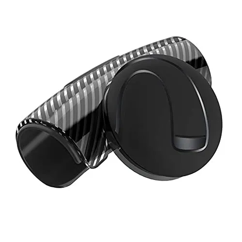 XLKJ Universal Lenkradknauf Lenkrad Spinner Lenkgriff Kugel Auto lenkradknopf (Schwarz)