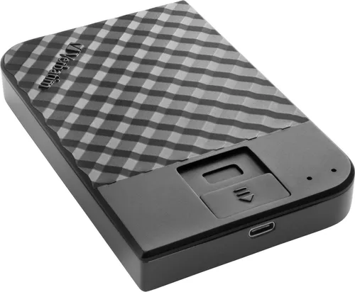 Verbatim Fingerprint Secure 2 TB - Externe Festplatte mit Fingerabdruckscanner, extrem sicher und hohe Datenübertragungsgeschwindigkeit bis 5 Gbit/s