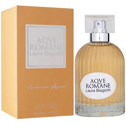 Laura Biagiotti Aqve Romane - Ambrosia Aurea EDT Spray 100ml - Damen Duft, 100 ml Eau de Toilette mit frischen und blumigen Noten für einen langanhaltenden, eleganten Eindruck.