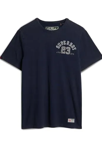 Superdry Herren Vintage Athletic Chest S/S Tee M - Sportliches T-Shirt für Herren in Rich Navy, aus hochwertigem Material für optimalen Tragekomfort und lässigen Look.