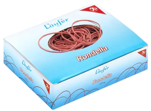 Läufer Gummiringe RONDELLA im Karton rot 40 mm Größe Nr. 6 100 g