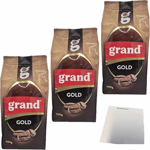 usy Bundle für Grand Kaffee Gold 3er Pack (3x500g Beutel) + usy Block