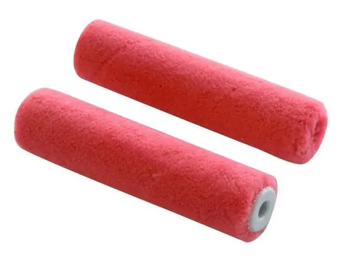 Nespoli Lackierwalzen RedFibre mit Antihaftbeschichtung 2 Stück, 10 cm, 4 mm