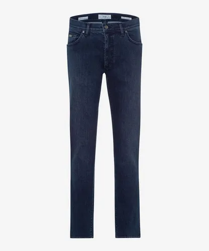 BRAX Feel Good Style Cadiz Dark Blue 38/38 - Moderne Jeans Straight Fit aus hochwertigem Baumwollmix, bietet sportive Detailverarbeitung und authentische Used-Optik für einen lässigen Look.