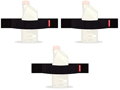 TrunkExpert Auto-Klettverschluss-Streifen, Dreier-Set, 30x5x0,3 cm, Kofferraum-Organizer, flexibel, widerstandsfähig, schwarz, wasserdicht, zum Fixieren von transportierten Gegenständen