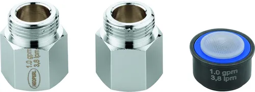 Grohe Wasserspar-Set G 3/8' Durchfluss 1,35 l/min - 48191000 - Sanitärinstallation mit effizienten Durchflussbegrenzern für nachhaltigen Wasserverbrauch und optimale Nutzung.