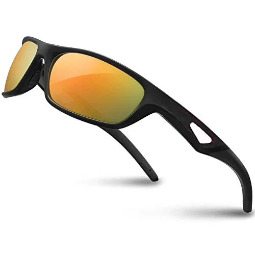 Vimbloom Polarisierte Sport-Sonnenbrille für Herren Damen zum Fahren Radfahren Golf Fischen Laufen Leichter Sportbrille UV400-Schutz VI685