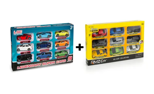 Satz Sportwagen für Kinder - zwei Sätze - (18 Stück), für ein Geschenk,  014SET