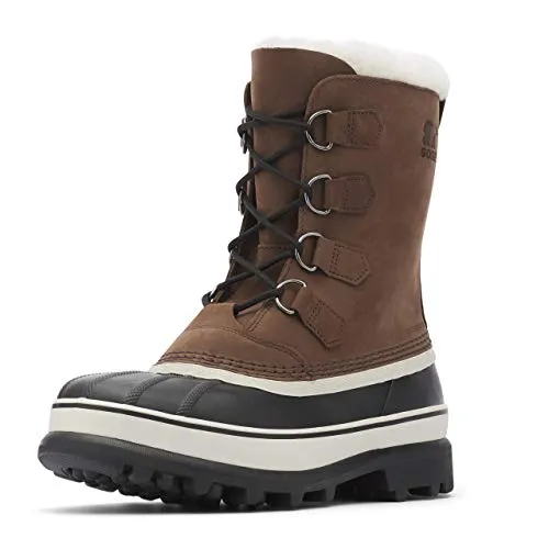 Sorel Caribou Herren Schneestiefel - Wasserdicht und Warm - Wanderschuhe mit robustem Leder-Obermaterial, ideal für kalte und nasse Bedingungen, perfekt für Outdoor-Abenteuer und Winterspaziergänge.