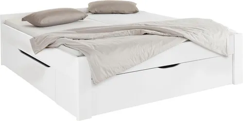 rauch Bett Scala mit Schubkästen – 3 Varianten in Weiß - Bettgestell mit 3 praktischen Schubkästen für zusätzlichen Stauraum, ideal für ein aufgeräumtes Schlafzimmer. Hergestellt in Deutschland, langlebig und zeitlos im Design.
