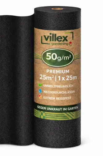 Unkrautvlies Schwarz von Villex