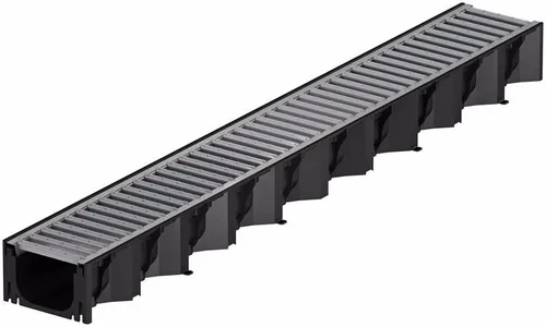 Produktbild ACO Self® Hexaline 2.0 Entwässerungsrinne mit verzinktem Stegrost