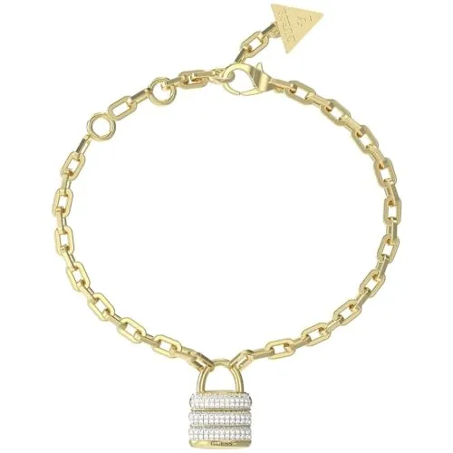 GUESS Damenarmband Padlock Goldfarben S JUBB05406JWYGS in gold von GUESS