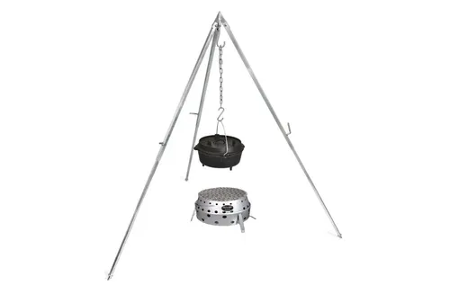 Petromax Feuerschale Atago Set mit Dreibein, Rost & Feuertopf ft9