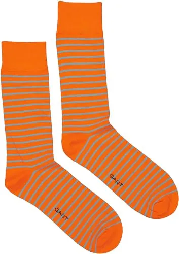 GANT Herren D1. STRIPED SOCK 1 PACK, orange, ONESIZE