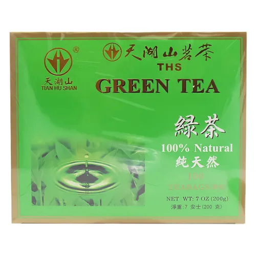 Tian Hu Shan Grüner Tee 100Teebeutel 200g Grüntee Beuteltee Green Tea