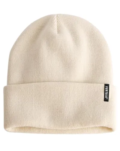 FURTALK Damen Cuffed Beanie Herren Mütze Unisex weiche warme Strickmütze