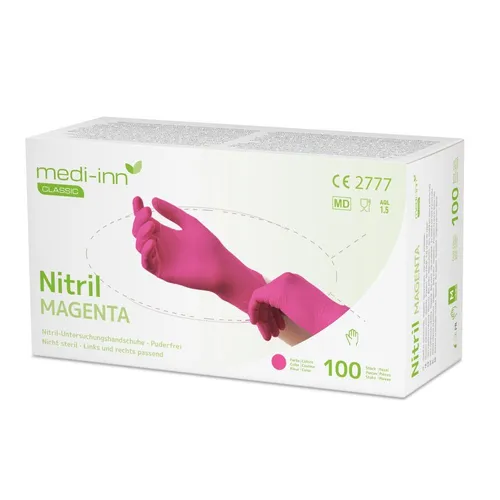 Medi-Inn Nitril Magenta Einmalhandschuhe