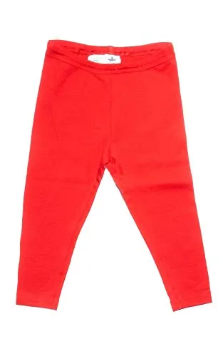 Leela Cotton Baby Kinder Leggings Bio-Baumwolle Leggingslang Mädchen Jungen 2051 Gr: 74 bis 116 (98/104, Ziegelrot)