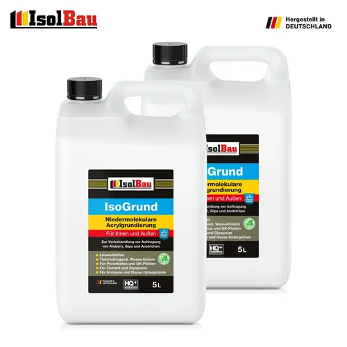 Isolbau Isogrund 10 L Tiefengrund Haftgrund Grundierung Gebrauchsfertig Acryl