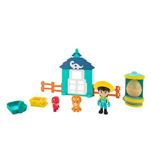 Dino Ranch DNR0013 - Aufzucht-Abenteuer Set, Spielset mit Figur und Zubehör, ab 3 Jahren