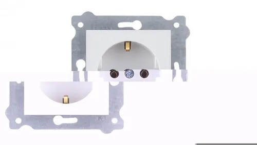 Gniazdo z uziemieniem Schuko 2P+E 250V 16A Biały 237/01