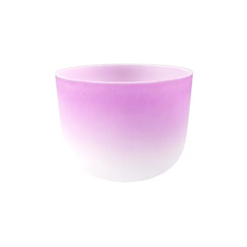 Fame Crystal Singing Bowl, 8 Zoll, B4 440 Hz, Lila, Optimiert für Meditationserlebnis