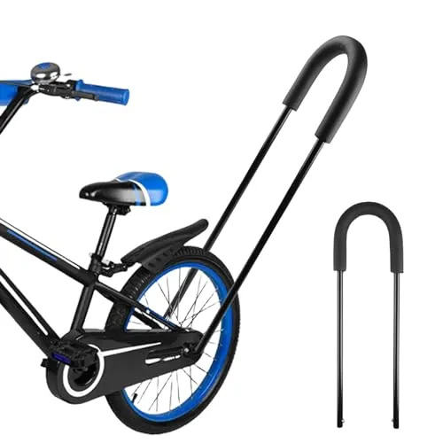 BORDEAG Fahrradstange für Fahrrad, Schiebestange Fahrrad, Schubstange Fahrrad, Tandemstange für Fahrrad, Universal Push Bar, für Bergauf-Fahrten und Lange Strecken, Schwarz
